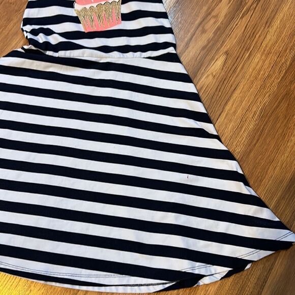 Epic Threads girls navy blue and white striped dress size medium - Picture 10 of 10